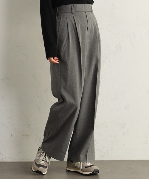 FOUND GOOD（ファウンドグッド）の「ウラキモウTRワイドパンツ（その他パンツ・レディース・グレー系/グレー系5/ブルー系2/アイボリー/ブラック・M/S/XL/L）」の3枚目の写真