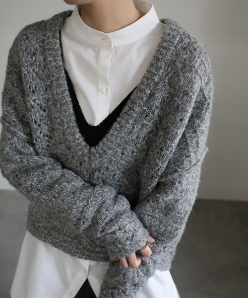 迷彩柄 Vネックセーター JLロゴ 迷彩柄 Vネックセーター JLロゴ 迷彩柄 Vネックセーター JLロゴ