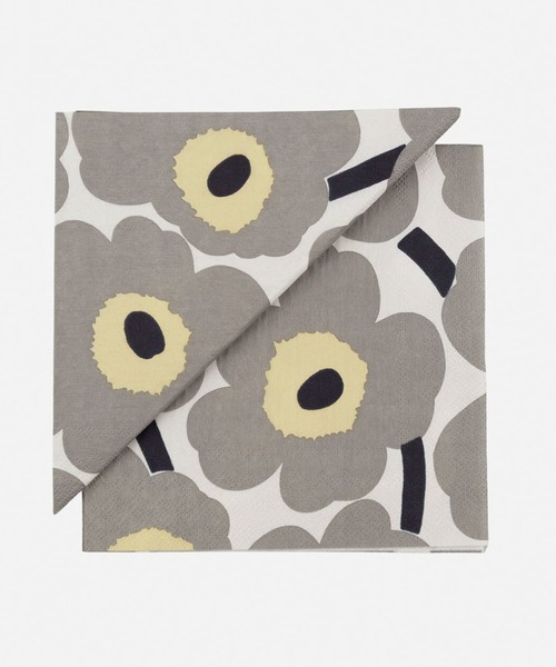marimekko(マリメッコ)の「Unikko / grey white lunch napkin(キッチンツール・レディース・ライトグレー・FREE)」の1枚目の写真