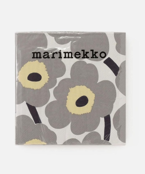 marimekko(マリメッコ)の「Unikko / grey white lunch napkin(キッチンツール・レディース・ライトグレー・FREE)」の2枚目の写真