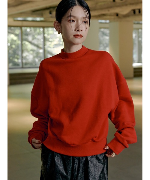 Stylevoice for xxx(スタイルヴォイスフォー)の「バックロゴ裏毛プルオーバー(スウェット・レディース・レッド/グレー/ブラック・FREE)」の6枚目の写真