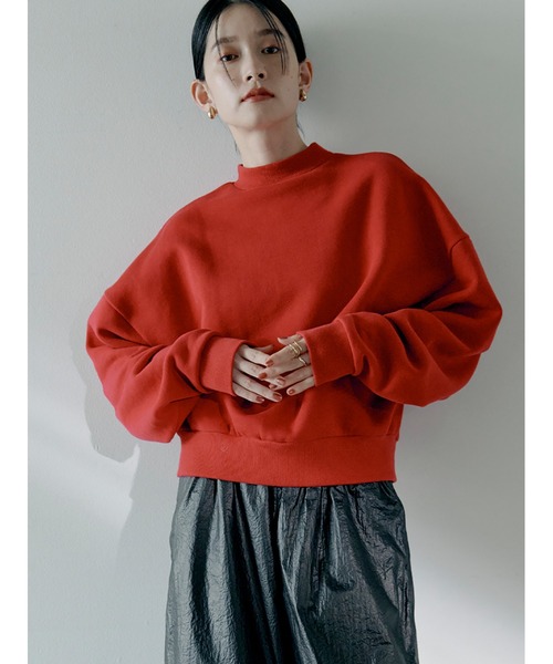 Stylevoice for xxx(スタイルヴォイスフォー)の「バックロゴ裏毛プルオーバー(スウェット・レディース・レッド/グレー/ブラック・FREE)」の9枚目の写真