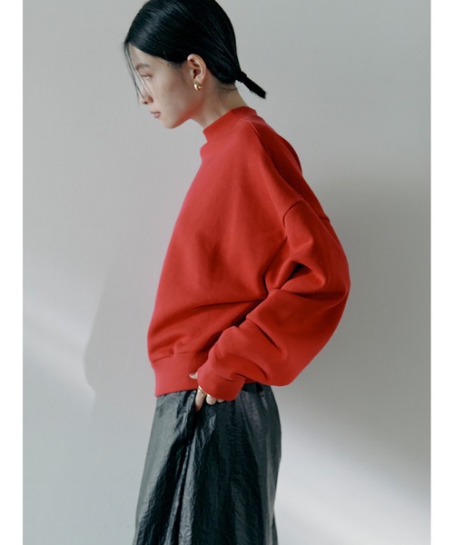 Stylevoice for xxx(スタイルヴォイスフォー)の「バックロゴ裏毛プルオーバー(スウェット・レディース・レッド/グレー/ブラック・FREE)」の11枚目の写真