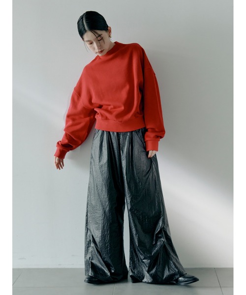 Stylevoice for xxx(スタイルヴォイスフォー)の「バックロゴ裏毛プルオーバー(スウェット・レディース・レッド/グレー/ブラック・FREE)」の12枚目の写真