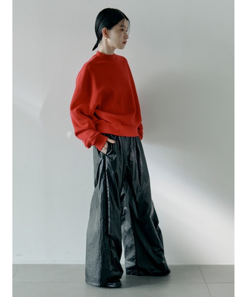Stylevoice for xxx(スタイルヴォイスフォー)の「バックロゴ裏毛プルオーバー(スウェット・レディース・レッド/グレー/ブラック・FREE)」の13枚目の写真