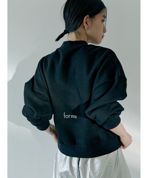 Stylevoice for xxx(スタイルヴォイスフォー)の「バックロゴ裏毛プルオーバー(スウェット・レディース・レッド/グレー/ブラック・FREE)」の15枚目の写真