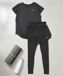 FILA(フィラ)の【FILA/フィラ】レディース水陸両用コンプレッション2点セット  フィットネスウェアセット  レギンス付きセット水着(水着)