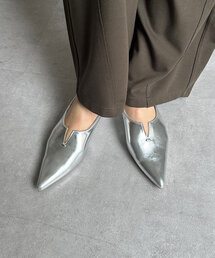 DouDou | 【WEB限定】ソフトVカットヒールパンプス(ブーツ)