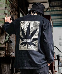 DIVINER（ディヴァイナー）の「Weed L/STEE（ブラック）（Tシャツ/カットソー）」