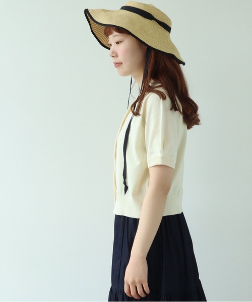 bulle de savon（ビュルデサボン）の「COOL POTTER 半袖カーディガン（カーディガン/ボレロ・レディース・レッド/ブラック/アイボリー・FREE）」の22枚目の写真