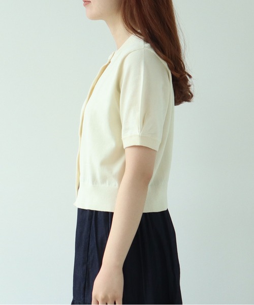 bulle de savon（ビュルデサボン）の「COOL POTTER 半袖カーディガン（カーディガン/ボレロ・レディース・レッド/ブラック/アイボリー・FREE）」の15枚目の写真