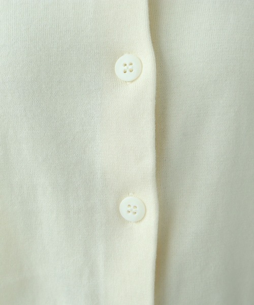 bulle de savon（ビュルデサボン）の「COOL POTTER 半袖カーディガン（カーディガン/ボレロ・レディース・レッド/ブラック/アイボリー・FREE）」の20枚目の写真