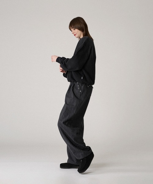 WISH FOR EVER（ウィッシュフォーエバー）の「RHINESTONE SHORT SWEAT /ラインストーンショートスウェット（スウェット・メンズ・ライトグレー/レッド/ブラック・LARGE/MEDIUM）」の19枚目の写真