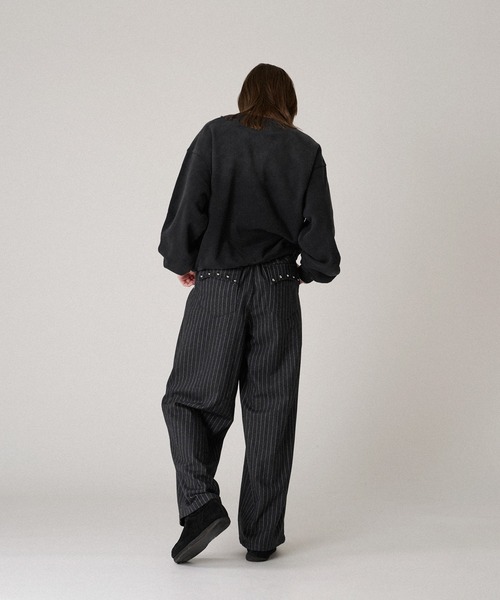 WISH FOR EVER（ウィッシュフォーエバー）の「RHINESTONE SHORT SWEAT /ラインストーンショートスウェット（スウェット・メンズ・ライトグレー/レッド/ブラック・LARGE/MEDIUM）」の21枚目の写真