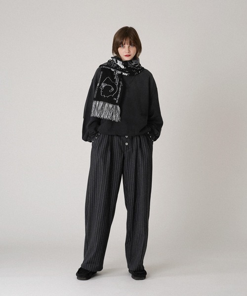 WISH FOR EVER（ウィッシュフォーエバー）の「RHINESTONE SHORT SWEAT /ラインストーンショートスウェット（スウェット・メンズ・ライトグレー/レッド/ブラック・LARGE/MEDIUM）」の17枚目の写真