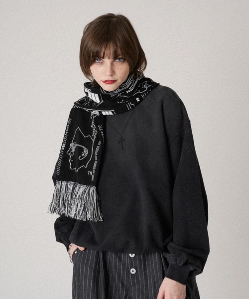 WISH FOR EVER（ウィッシュフォーエバー）の「RHINESTONE SHORT SWEAT /ラインストーンショートスウェット（スウェット・メンズ・ライトグレー/レッド/ブラック・LARGE/MEDIUM）」の16枚目の写真