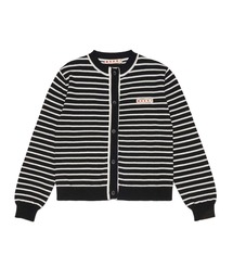 MARNI（マルニ）の「MARNI(マルニ)Kids & Junior ワンポイントブランドロゴボーダーカーディガン（カーディガン/ボレロ）」