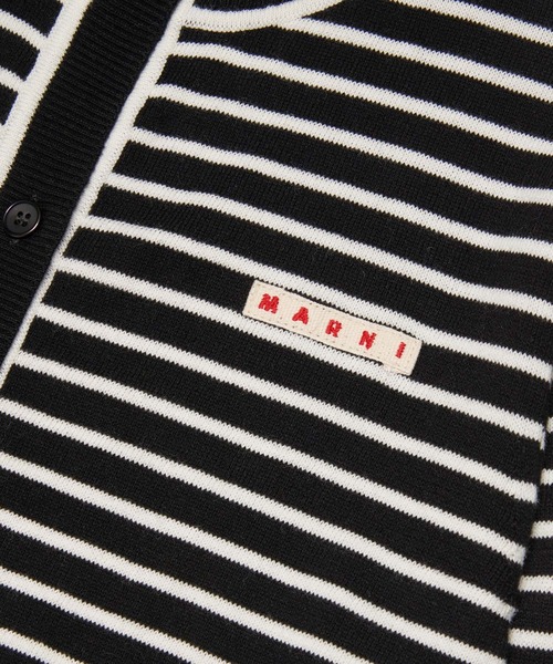 MARNI（マルニ）の「MARNI(マルニ)Kids & Junior ワンポイントブランドロゴボーダーカーディガン（カーディガン/ボレロ・キッズ・イエロー/ブラック・14Y/4Y/6Y/8Y/10Y）」の13枚目の写真