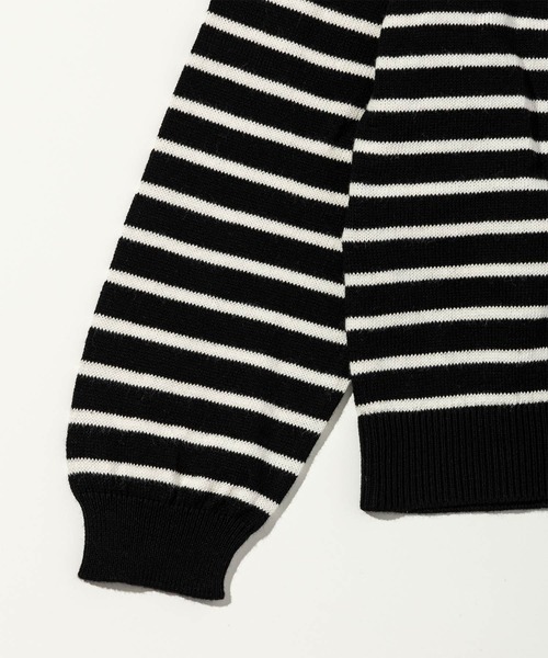 MARNI(マルニ)の「MARNI(マルニ)Kids & Junior ワンポイントブランドロゴボーダーカーディガン(カーディガン/ボレロ・キッズ・イエロー/ブラック・14Y/4Y/6Y/8Y/10Y)」の4枚目の写真