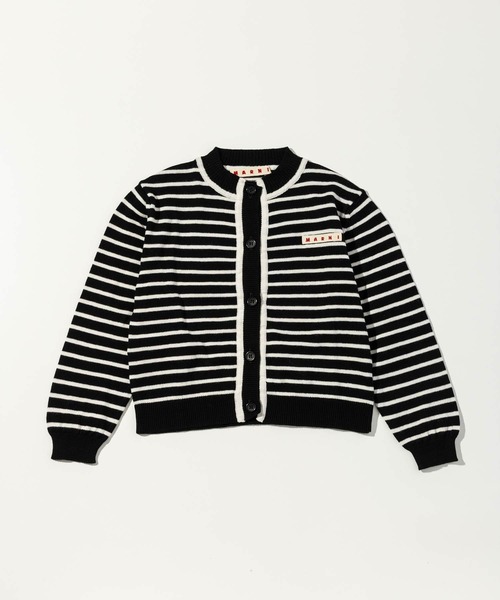 MARNI(マルニ)の「MARNI(マルニ)Kids & Junior ワンポイントブランドロゴボーダーカーディガン(カーディガン/ボレロ・キッズ・イエロー/ブラック・14Y/4Y/6Y/8Y/10Y)」の7枚目の写真