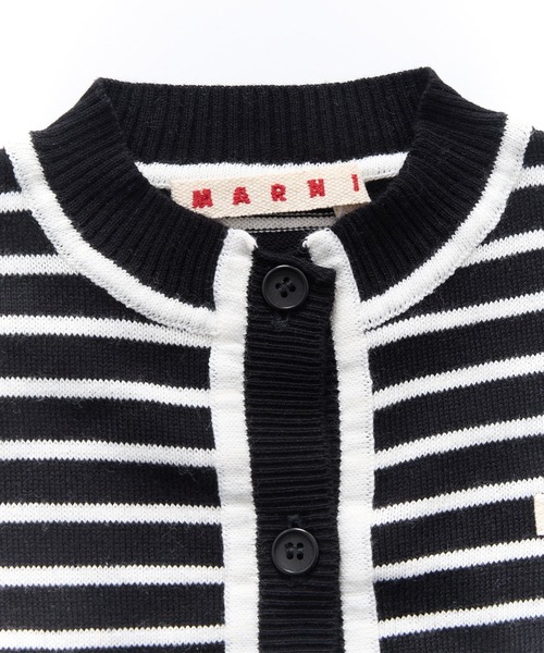 MARNI(マルニ)の「MARNI(マルニ)Kids & Junior ワンポイントブランドロゴボーダーカーディガン(カーディガン/ボレロ・キッズ・イエロー/ブラック・14Y/4Y/6Y/8Y/10Y)」の11枚目の写真
