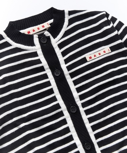 MARNI(マルニ)の「MARNI(マルニ)Kids & Junior ワンポイントブランドロゴボーダーカーディガン(カーディガン/ボレロ・キッズ・イエロー/ブラック・14Y/4Y/6Y/8Y/10Y)」の10枚目の写真