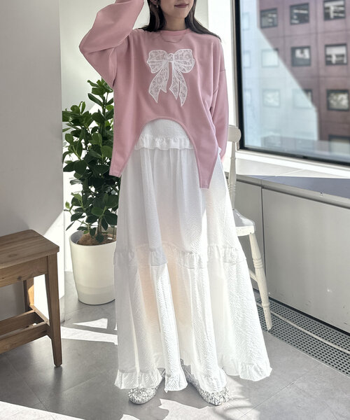 w closet（ダブルクローゼット）の「【8色展開】ティアードフリル