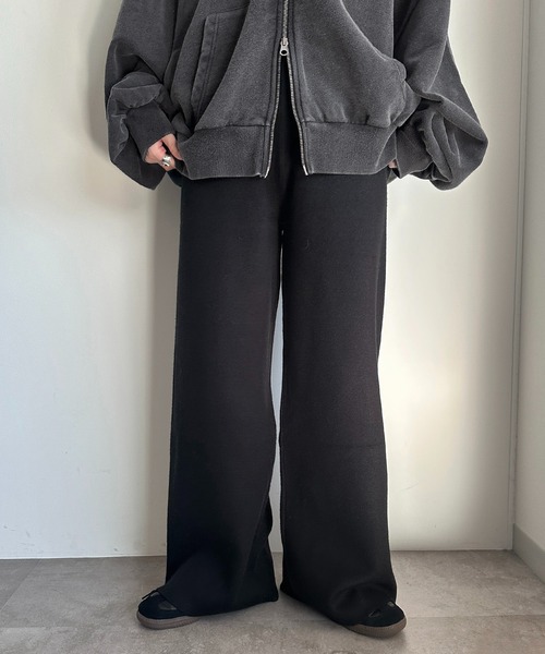 apres jour mignon(アプレジュールミニョン)の「サイドスタッズニットパンツ【ZOZOTOWN限定アイテム】(その他パンツ・レディース・杢グレー/チャコールグレー/ブラック・SMALL/MEDIUM/X-LARGE)」の14枚目の写真