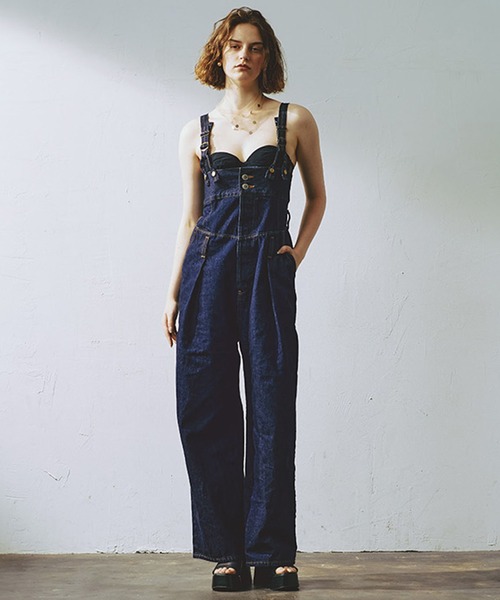 GISELe 4月号掲載】atelier SOMETHING LACE UP SALOPETTE