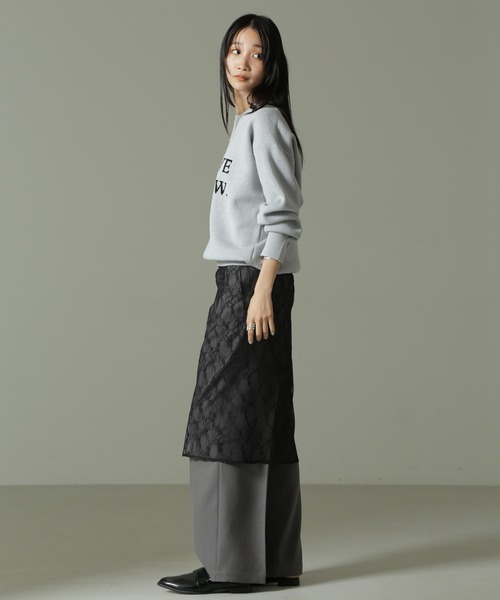 【セール】ウールライクタックワイドパンツ（その他パンツ）｜nano･universe（ナノユニバース）