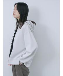 Samansa Mos2 blue | ダンボールパーカー(Tシャツ/カットソー)