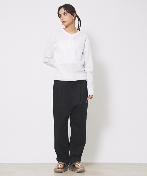 JEMORGAN(ジェーイーモーガン)の「【JEMORGAN/ジェーイーモーガン】ワッフル ヘンリーネック ロングスリーブ Tシャツ(Tシャツ/カットソー・メンズ・ホワイト/カーキ/ブラック/オフホワイト/グレー/ネイビー/チャコールグレー・XL/L/M)」の15枚目の写真