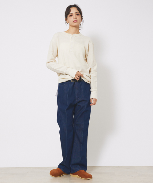 JEMORGAN(ジェーイーモーガン)の「【JEMORGAN/ジェーイーモーガン】ワッフル ヘンリーネック ロングスリーブ Tシャツ(Tシャツ/カットソー・メンズ・ホワイト/カーキ/ブラック/オフホワイト/グレー/ネイビー/チャコールグレー・XL/L/M)」の21枚目の写真