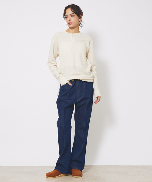 JEMORGAN(ジェーイーモーガン)の「【JEMORGAN/ジェーイーモーガン】ワッフル ヘンリーネック ロングスリーブ Tシャツ(Tシャツ/カットソー・メンズ・ホワイト/カーキ/ブラック/オフホワイト/グレー/ネイビー/チャコールグレー・XL/L/M)」の22枚目の写真