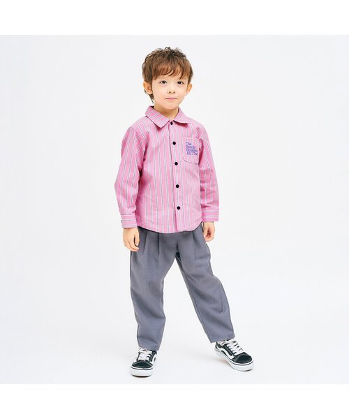 apres les cours（アプレレクール）の「【リンク】スタンダードシャツ（シャツ/ブラウス・キッズ・チェック/ストライプ・80/90/100/110/120/130）」の5枚目の写真