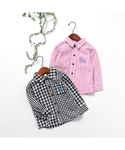 apres les cours（アプレレクール）の「【リンク】スタンダードシャツ（シャツ/ブラウス・キッズ・チェック/ストライプ・80/90/100/110/120/130）」の8枚目の写真