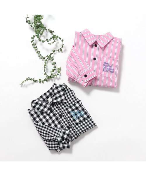 apres les cours（アプレレクール）の「【リンク】スタンダードシャツ（シャツ/ブラウス・キッズ・チェック/ストライプ・80/90/100/110/120/130）」の9枚目の写真