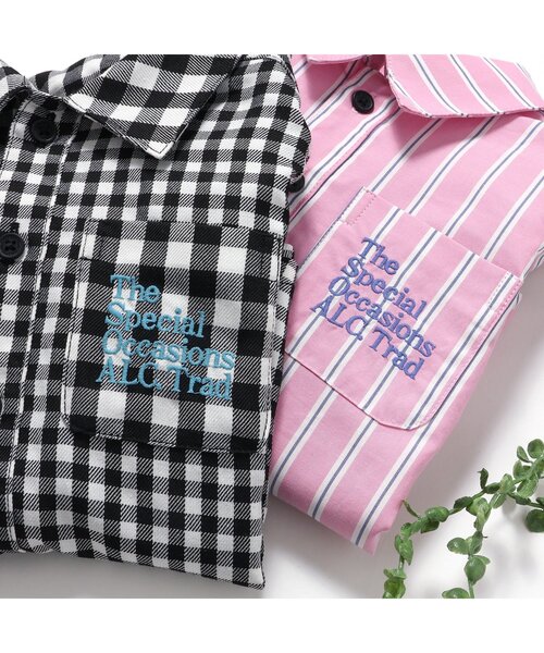 apres les cours（アプレレクール）の「【リンク】スタンダードシャツ（シャツ/ブラウス・キッズ・チェック/ストライプ・80/90/100/110/120/130）」の10枚目の写真