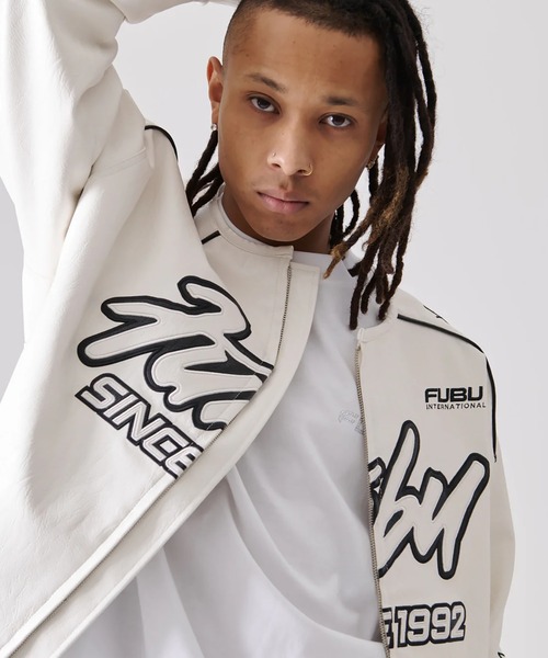 FUBU-Faux Leather Racing Jacket（その他アウター）｜FUBU（ フブ）の