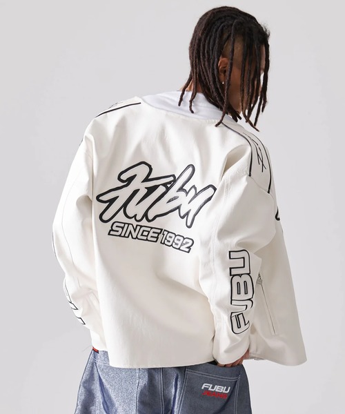 FUBU-Faux Leather Racing Jacket（その他アウター）｜FUBU