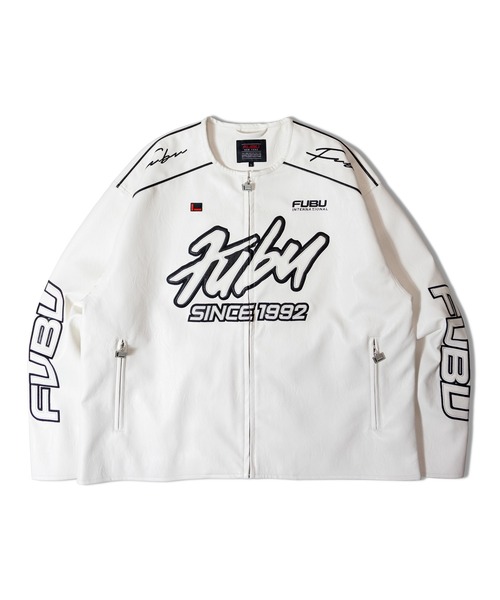 FUBU-Faux Leather Racing Jacket（その他アウター）｜FUBU（ フブ）の