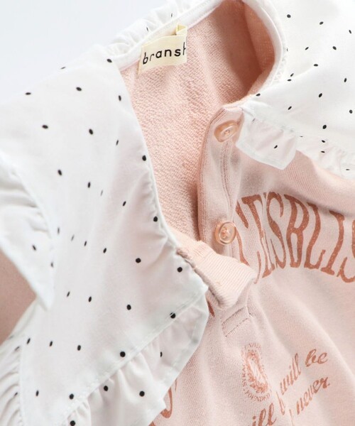 BRANSHES（ブランシェス）の「襟付き裏毛トレーナー（スウェット・キッズ・ピンク/ブラック/杢グレー・130/120/150/140/100/110/90/80）」の17枚目の写真