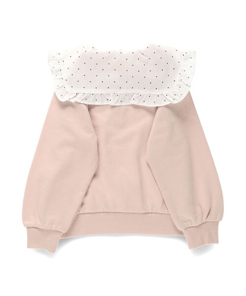 BRANSHES（ブランシェス）の「襟付き裏毛トレーナー（スウェット・キッズ・ピンク/ブラック/杢グレー・130/120/150/140/100/110/90/80）」の21枚目の写真