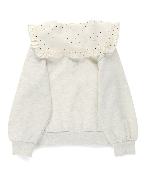 BRANSHES（ブランシェス）の「襟付き裏毛トレーナー（スウェット・キッズ・ピンク/ブラック/杢グレー・130/120/150/140/100/110/90/80）」の13枚目の写真