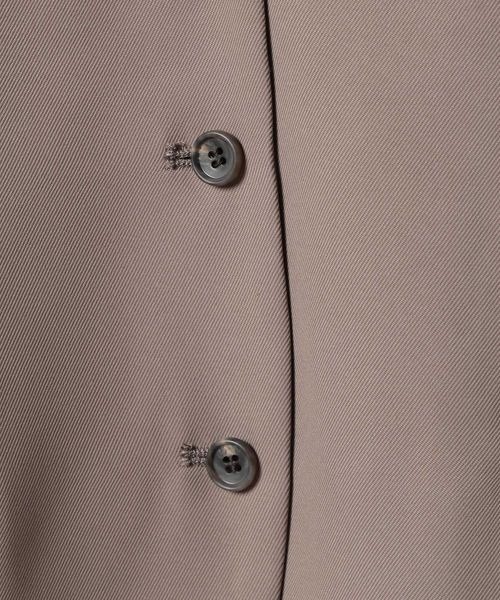 JEANASIS（ジーナシス）の「ツイルキャミソールジレ/319734（ベスト・レディース・ブラック/モカ・FREE）」の7枚目の写真