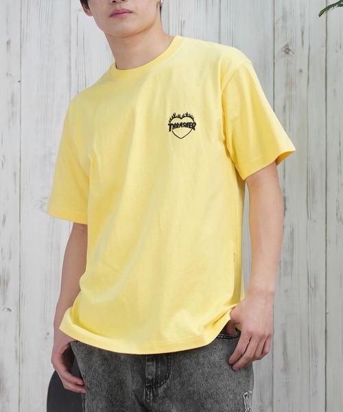THRASHER(スラッシャー)の「【ムラサキスポーツ限定】THRASHER/スラッシャー 半袖Tシャツ/半袖Tee オーバーサイズ 刺繍ロゴ ユニセックス 252TH1ST040(Tシャツ/カットソー・メンズ・ベージュ/グリーン/ホワイト/アッシュグレー/チャコールグレー/イエロー/オレンジ/カーキ/サックスブルー/ネイビー/ブラック・L/XL/M/S)」の10枚目の写真