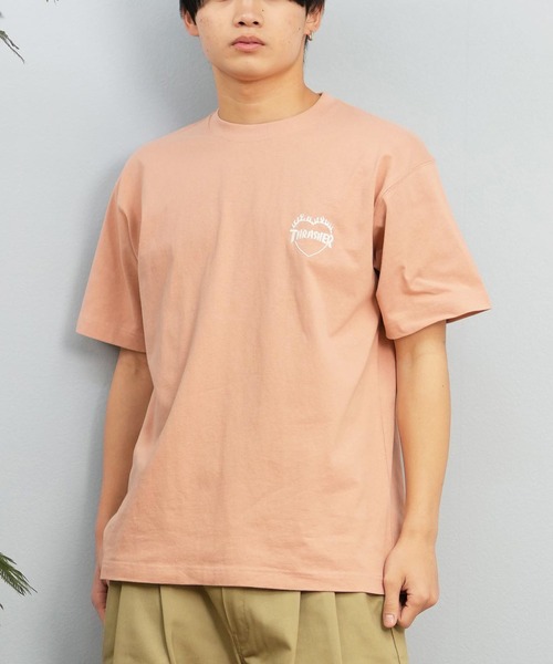THRASHER(スラッシャー)の「【ムラサキスポーツ限定】THRASHER/スラッシャー 半袖Tシャツ/半袖Tee オーバーサイズ 刺繍ロゴ ユニセックス 252TH1ST040(Tシャツ/カットソー・メンズ・ベージュ/グリーン/ホワイト/アッシュグレー/チャコールグレー/イエロー/オレンジ/カーキ/サックスブルー/ネイビー/ブラック・L/XL/M/S)」の11枚目の写真