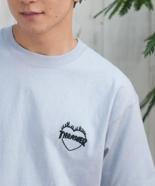 THRASHER(スラッシャー)の「【ムラサキスポーツ限定】THRASHER/スラッシャー 半袖Tシャツ/半袖Tee オーバーサイズ 刺繍ロゴ ユニセックス 252TH1ST040(Tシャツ/カットソー・メンズ・ベージュ/グリーン/ホワイト/アッシュグレー/チャコールグレー/イエロー/オレンジ/カーキ/サックスブルー/ネイビー/ブラック・L/XL/M/S)」の22枚目の写真