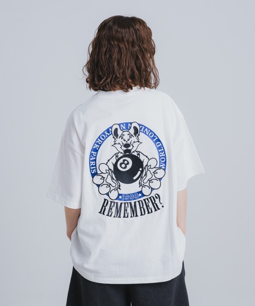 Remember.（リメンバー）の「8ボールウルフTシャツ（Tシャツ/カットソー・メンズ・ホワイト/ブラック・SMALL/MEDIUM/LARGE）」の9枚目の写真