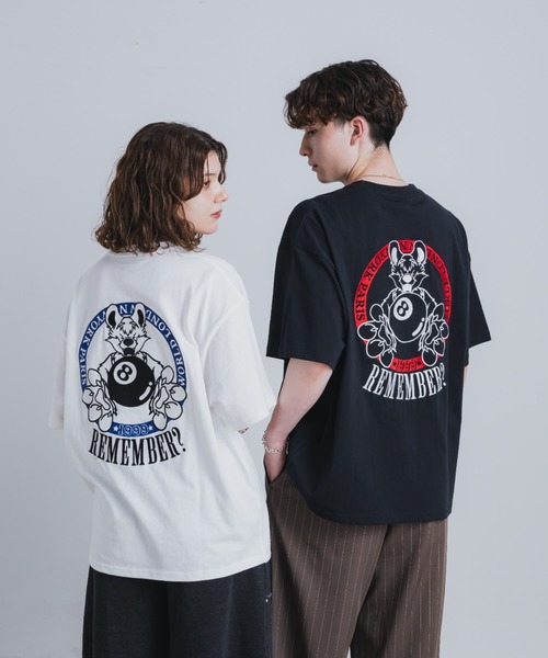 Remember.（リメンバー）の「8ボールウルフTシャツ（Tシャツ/カットソー・メンズ・ホワイト/ブラック・SMALL/MEDIUM/LARGE）」の8枚目の写真
